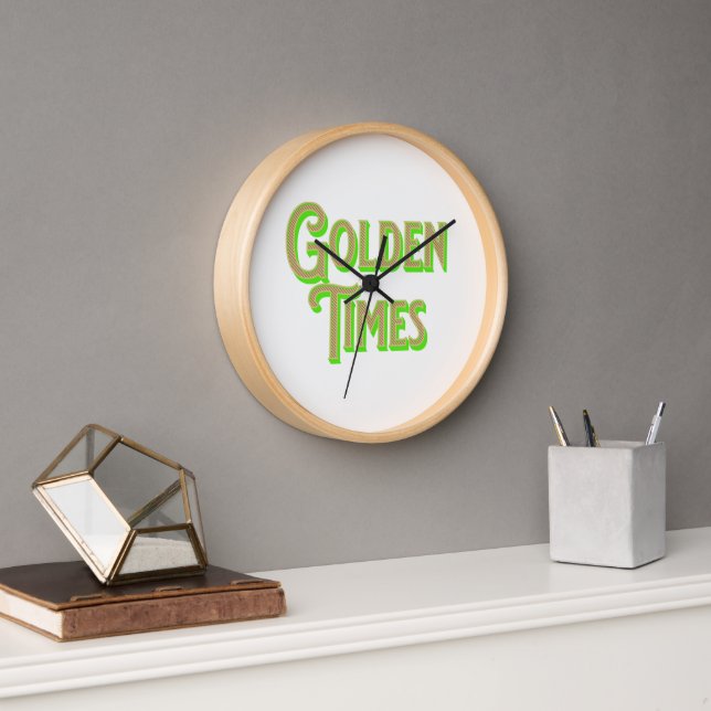 Golden Times logo featuring elegant Clock (Office)
