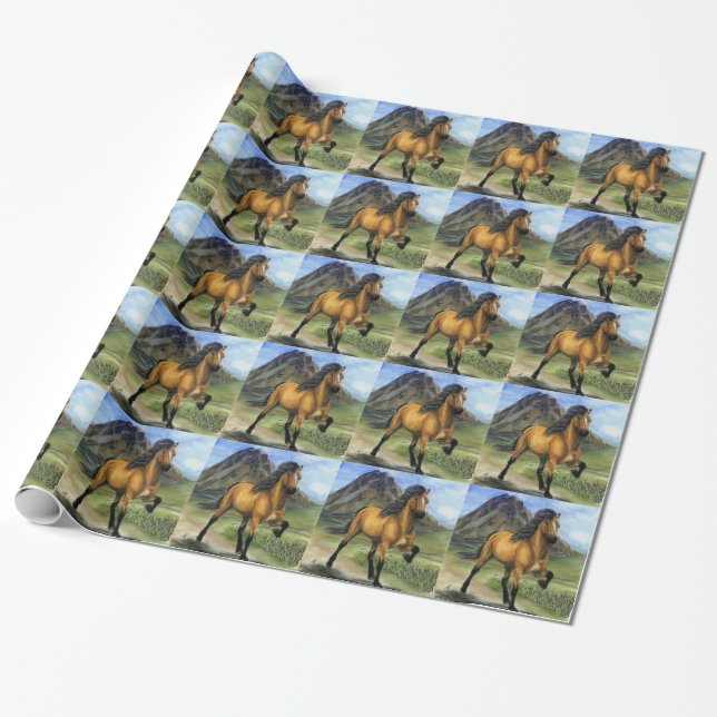 Golden Tolt Wrapping Paper (Unrolled)