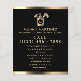 Golden tone black with logo flyer