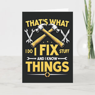 Golden Tools Fathers Day Card