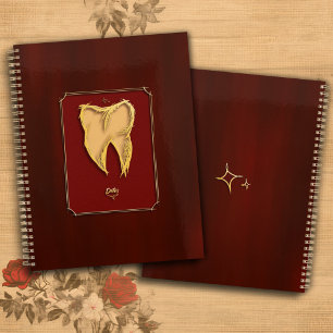 Golden Tooth Dentist Dental Assistant Elegant Gift Planner