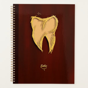 Golden Tooth Dentist Dental Assistant Elegant Gift Planner