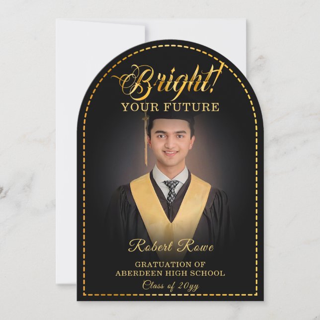 Golden touch Brighten your future. Invitation (Front)