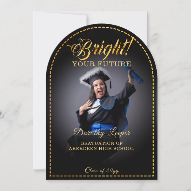Golden touch Brighten your future. Invitation (Front)