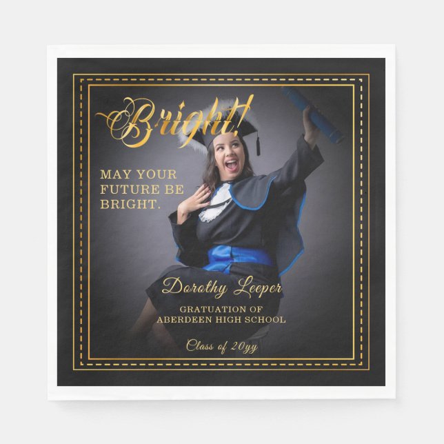 Golden touch Brighten your future. Napkin (Front)