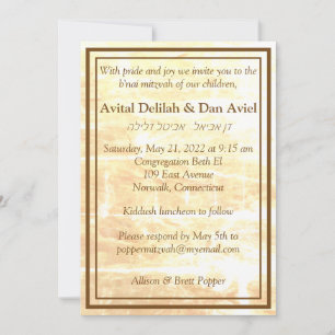 Golden Traditions Invitation