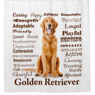 Golden Traits Shower Curtain