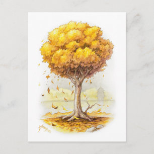 Golden Tranquility Postcard