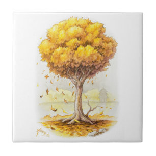 Golden Tranquillity Ceramic Tile