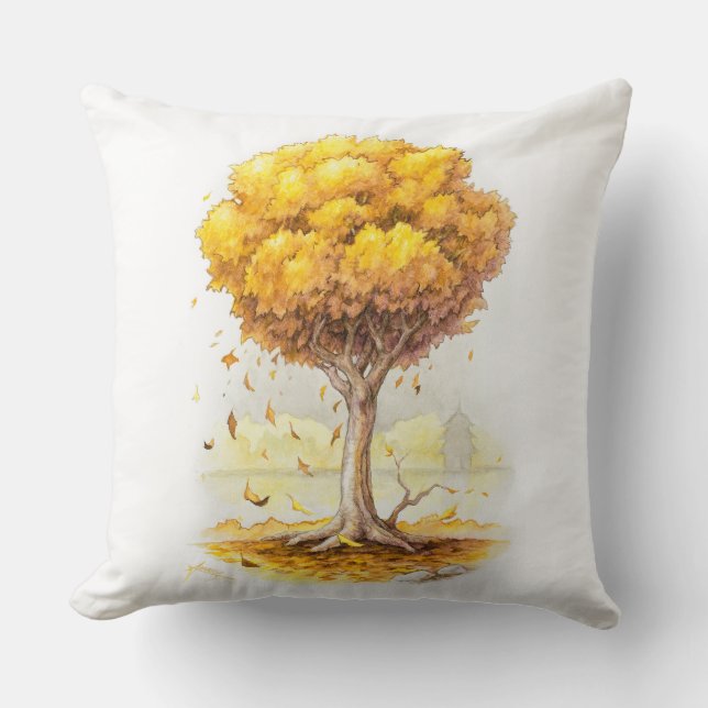 Golden Tranquillity Cushion (Front)
