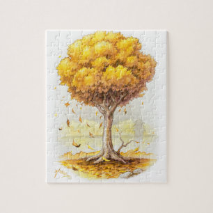 Golden Tranquillity Jigsaw Puzzle