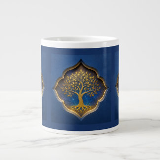 Golden Tree in Celestial Frame Gift Large Coffee Mug