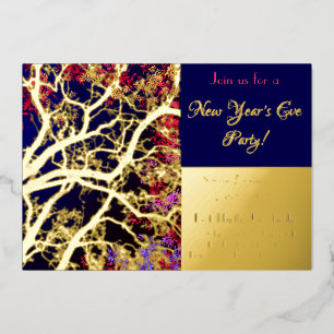 Golden Tree multicolor leaves / new year party