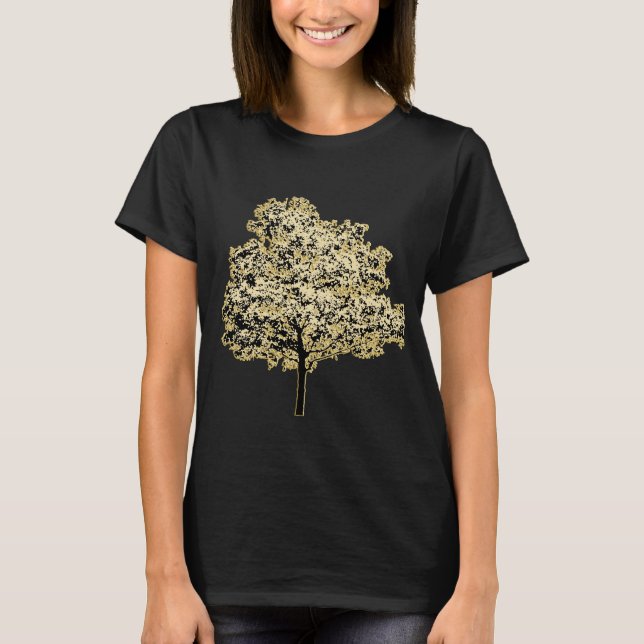 Golden Tree Nature Original art T-Shirt (Front)