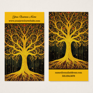 golden Tree Of Life Antique Earring Display Card