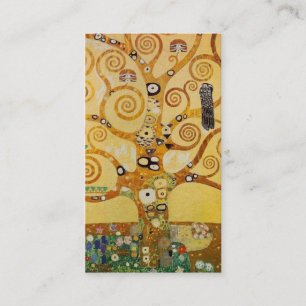 Golden Tree of Life Art – Art Nouveau Klimt Business Card