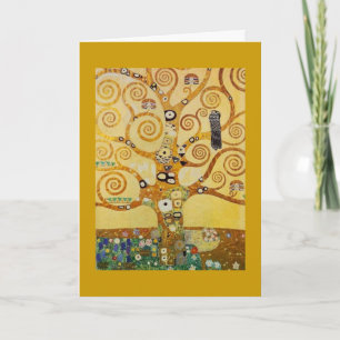 Golden Tree of Life Art – Art Nouveau Klimt Card