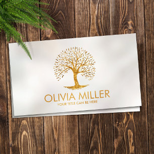 Golden Tree of life Business Card