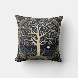 Golden Tree of Life Cushion