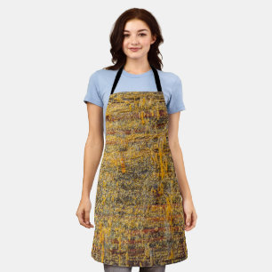 Golden Tree Resin On Rustic Wood Apron