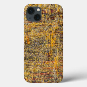 Golden Tree Resin On Rustic Wood iPhone 13 Case