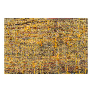Golden Tree Resin On Rustic Wood Photo Print