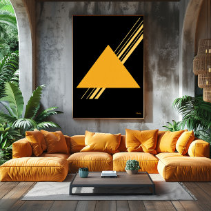 Golden Triangle Bauhaus Minimalist Design Poster