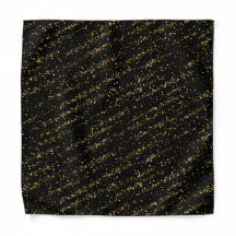 Golden Triangle Dots Black Background Shiny Luxury