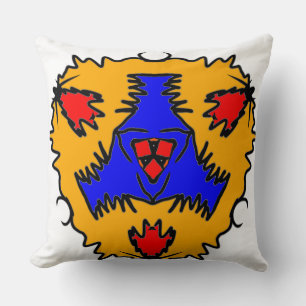 Golden Tribal Mandala Cushion