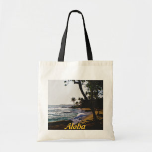 Golden Tropical Sand Tote Bag