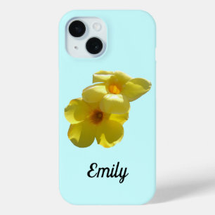 Golden Trumpet Flowers I iPhone 15 Case