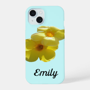 Golden Trumpet Flowers I iPhone 15 Case