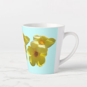 Golden Trumpet Flowers I Latte Mug