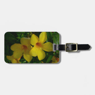 Golden Trumpet Flowers II Tropical Luggage Tag