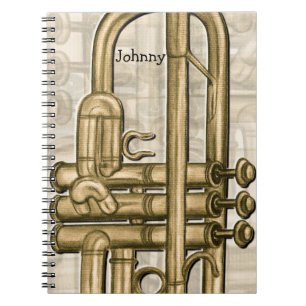 Golden Trumpet Personalised Notebook