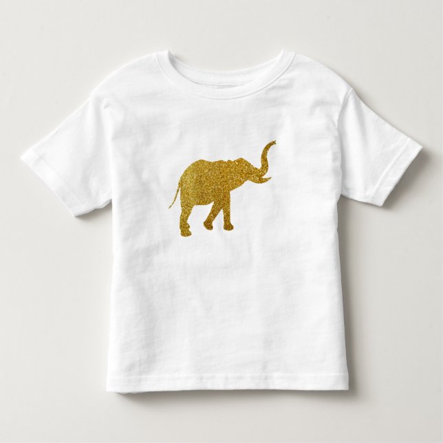 Golden Trumpeting Elephant Toddler T-Shirt (Front)