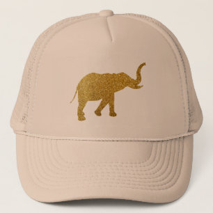 Golden Trumpeting Elephant Trucker Hat