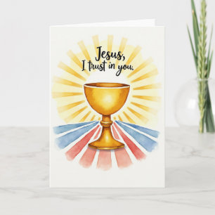 Golden Trust Watercolor Card