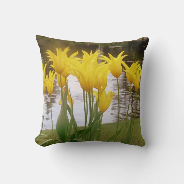 Golden Tulips Lakeside Cushion (Front)