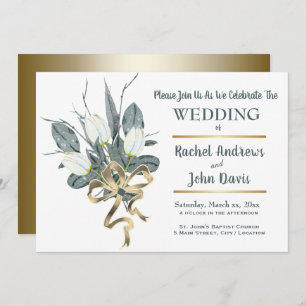 Golden Tulips - Wedding Invitation