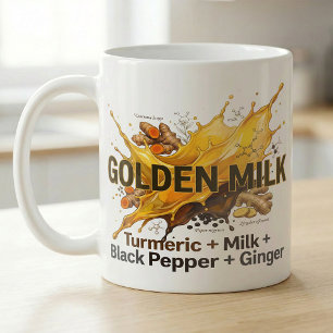 Golden Turmeric Latte Botanical Science Coffee Mug