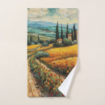 Golden Tuscany Wildflower Countryside Landscape