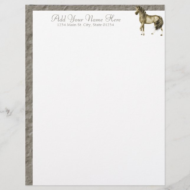 Golden Unicorn Letterhead (Front)