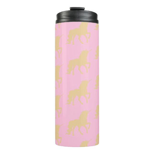 Golden Unicorn Thermal Tumbler (Front)