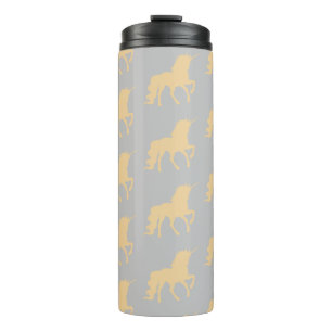 Golden Unicorn Thermal Tumbler