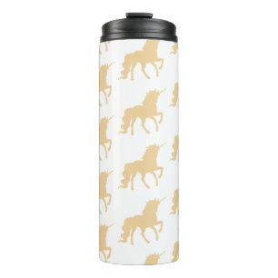 Golden Unicorn Thermal Tumbler