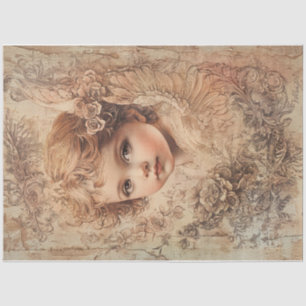 Golden Valentine Angel Tissue Paper