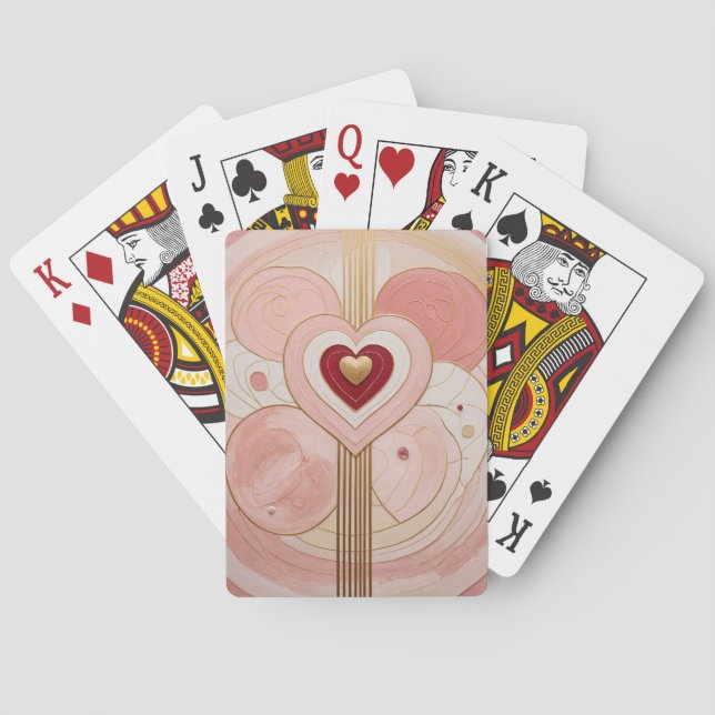 Golden Valentine Playing Cards (Back)