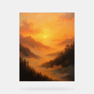 Golden Valley Sunrise Acrylic Sign