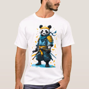 Golden Valour Panda Samurai T-Shirt